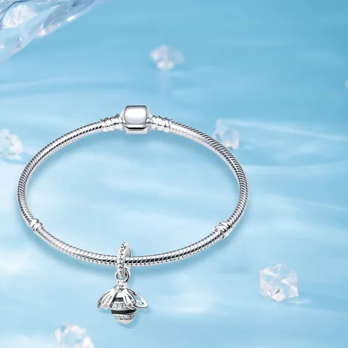 Vista 2 de Bear Koala Sea Turtle Bee Butterfly Owl Lucky Cat Charm Animal World Bead para pulsera europea