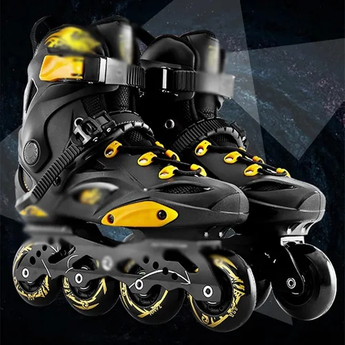 Vista 9 de Patines en línea para adultos para hombres y mujeres, tamaño ajustable, patines en línea cómodas, patines para interiores y exteriores