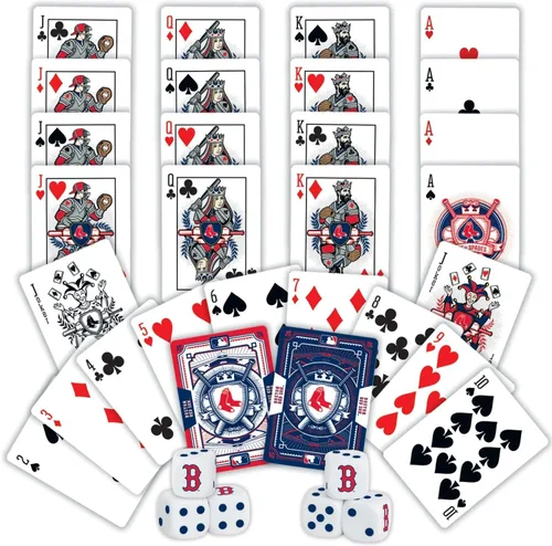 Vista 2 de Baby Fanatic s Brs3230: Juego de 2 cartas y dados de Boston Red Sox