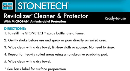 Vista 5 de STONETECH Limpiador y protector revitalizador, botella de 1 galón (3.8L) con aroma a pepino
