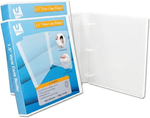 Vista 10 de UniKeep Carpeta de 3 anillos – La carpeta está totalmente cerrada, disponible en blanco, transparente o negro y en diferentes tamaños de lomo