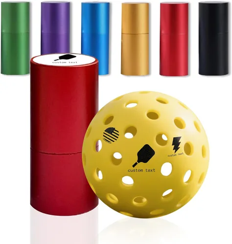Vista 7 de Marcador de sello de pickleball personalizado - Sello de nombre personalizado para bolas de pickleball, sin ensuciar, tinta de larga duración