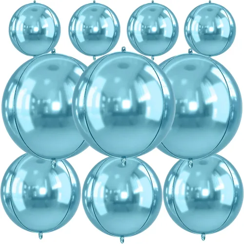 Vista 29 de Globos redondos de papel de aluminio para baloncesto, globos de helio 4D de 22 pulgadas, 18 pulgadas, 15 pulgadas, balón de baloncesto negro