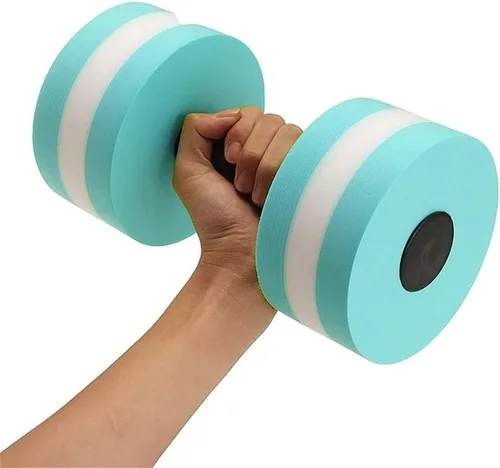 Vista 5 de Water Dumbbells - Set of 2 Aquatic Exercise Dumbell, Aqua Dumbbells for Water Aerobics, EVA Foam Dumbbells Pool Resistance Water Fitness Equipment