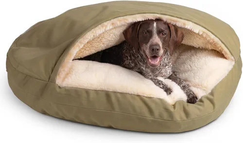 Vista 49 de Snoozer Cama de lujo de microsuede acogedora estilo cueva para mascotas, pequeña, antracita For small sized pets, Removable washable cover