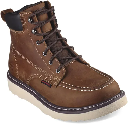 Vista 3 de Skechers Kadmiel - Botas de trabajo Bennot para hombre, marrón oscuro (Dark Brown Lariat)