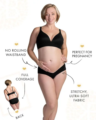 Vista 2 de Kindred Bravely Under the Bump - Ropa interior de maternidad bragas de embarazo - Bikini paquete de 5