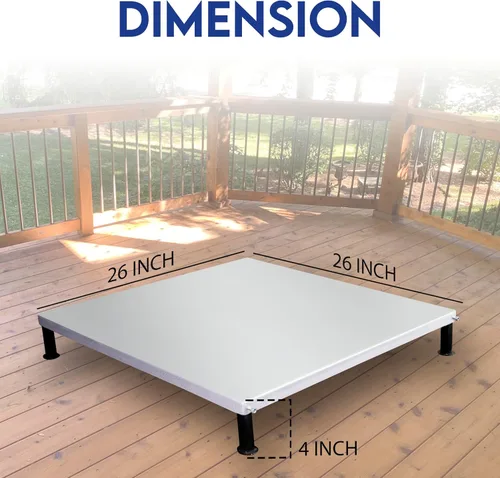 Vista 2 de FEBTECH Protector de cubierta y protector de hierba, escudo térmico de acero preaislado de 26 x 26 pulgadas, con alfombrilla de fibra de vidrio