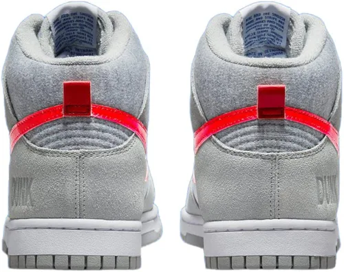 Vista 5 de Nike Dunk Hi SE Lt Smoke GreyGym Red-White (DH9750 001)