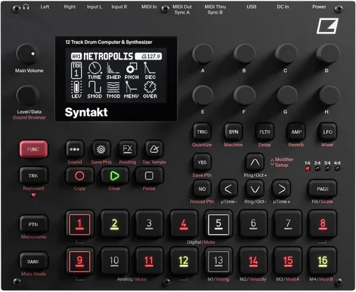 Vista 11 de Elektron Analógico Rytm MKII Ordenador y Sampler de 8 Voces