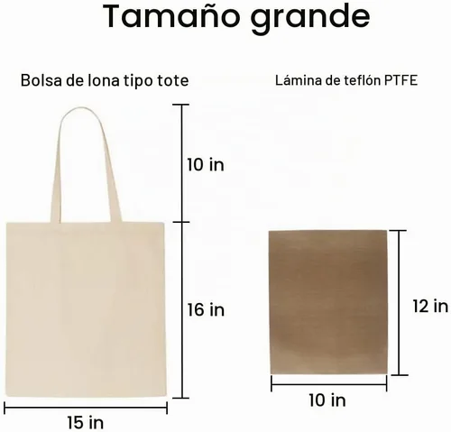Vista 6 de FunisFun Paquete de 12 Bolsas de Lona en Blanco a Granel Bolsas de Compras Reutilizables para Supermercado para Manualidades con una Hoja de Teflón