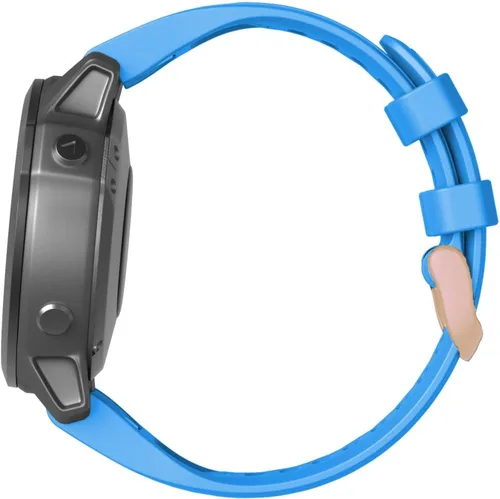 Vista 6 de Correa de reloj de liberación rápida pulsera de silicona para Garmin Fenix 5S 5X 5Plus 6S 6X 6 Pro oro rosa hebilla pulsera deportiva