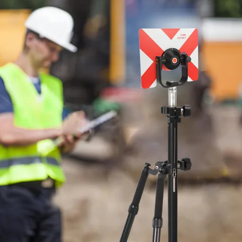 Vista 7 de Trípode Bípode de Liberación con Pulgar para Topografía, Trípode Bípode de Aluminio para Postes Prismáticos o Postes GPS de Estación Total GPS GNSS