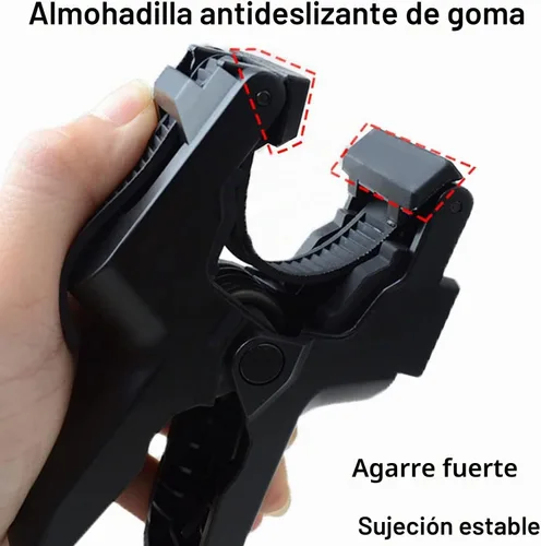 Vista 4 de FiTSTILL Soporte de abrazadera flexible de mandíbulas con cuello de cisne ajustable, 19 secciones para cámaras de acción Go Pro Hero