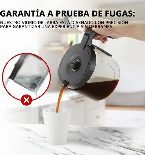 Vista 5 de Solo reemplazo de jarra de 12 tazas Compatible con Keurig K Duo de una sola porción Modelo 5100 No será compatible con la cafetera Keurig K Duo