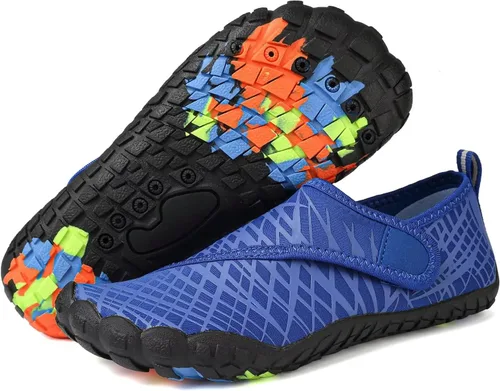 Vista 6 de Zapatos acuáticos para niños y niñas, suela ligera y cómoda, fácil de caminar, calzado acuático y deportivo antideslizante