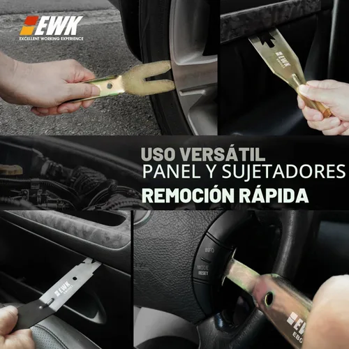 Vista 7 de EWK Juego de herramientas de eliminación de molduras metálicas de 4 piezas