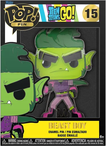 Vista 3 de Funko Pop! Tamaño Pin DC: Teen Titans - Chico Bestia