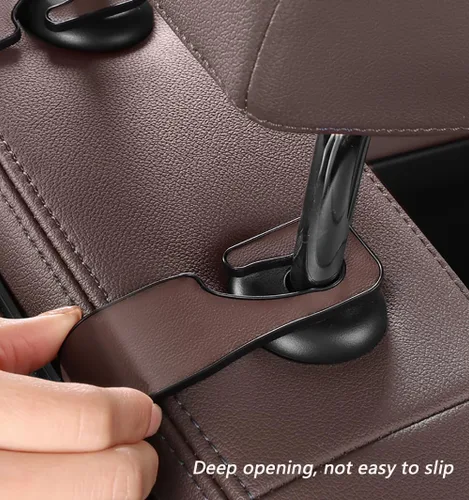 Vista 7 de Organizador de asiento trasero para reposacabezas de automóvil con soporte para tazas, organizadores de respaldo de asiento de automóvil