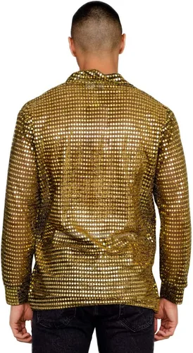 Vista 3 de Disfraz de Halloween para hombre camisa de discoteca