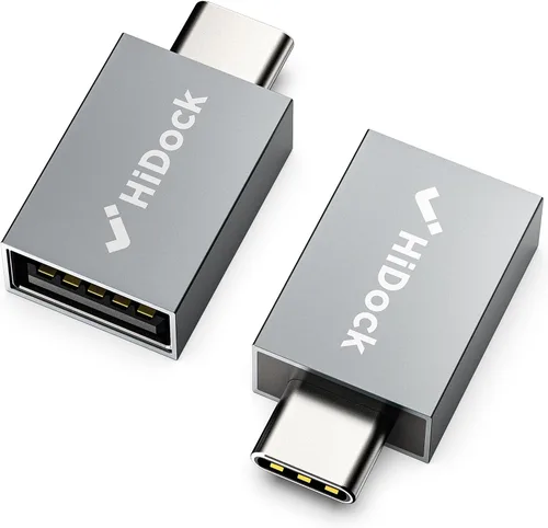 Vista 8 de HiDock Adaptador USB a USB C, USB 3.2 y 10 Gbps, USB C hembra a USB macho compatible con iPhone, computadora portátil, sincronización de datos