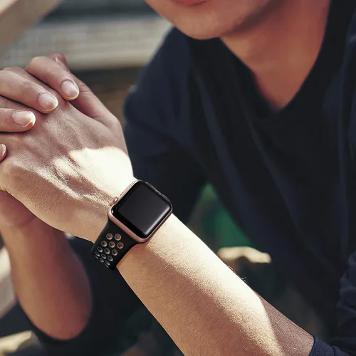 Vista 9 de Lerobo Paquete de 4 correas compatibles con Apple Watch de 1.732 pulgadas, 1.654 pulgadas, 1.772 pulgadas, 1.614 pulgadas, 1.575 pulgadas, 1.575