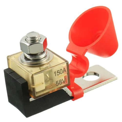 Vista 6 de 30 AMP MRBF bloque de terminales portafusibles solo perno prisionero 5/16" (M8) Fusible de batería clasificado compacto 30A