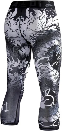 Vista 4 de LAFROI Leggings de compresión 34 para hombre con Pcoketsin bolsillo-YSK10