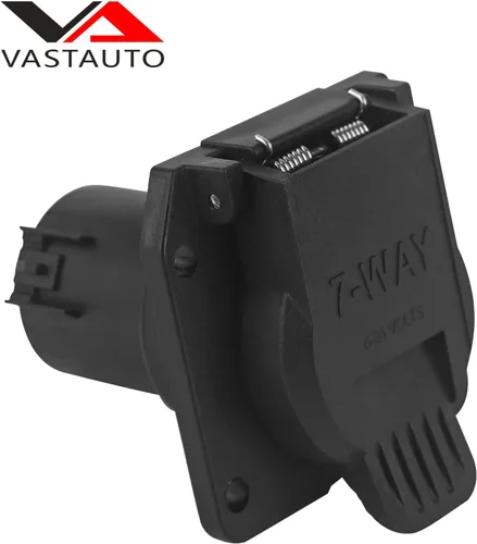 Vista 6 de 55243 Arnés de cableado para remolque con cuchilla RV personalizada de 7 pines del lado del vehículo con conector para caja de camión compatible