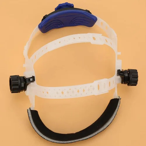 Vista 6 de Conjunto de casco de repuesto para la cabeza, casco de soldadura, diadema ajustable de ABS, diadema integrada para oscurecimiento solar automático