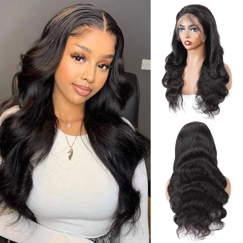 Vista 32 de Cabello humano ondulado con cierre frontal de encaje HD 4 x 4, cierre de encaje con cabello de bebé, cabello humano 100% virgen brasileño