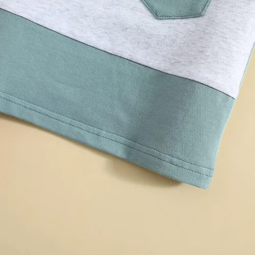Vista 48 de Conjunto de ropa casual de manga corta con botones y pantalones cortos de lino para bebés y niños pequeños