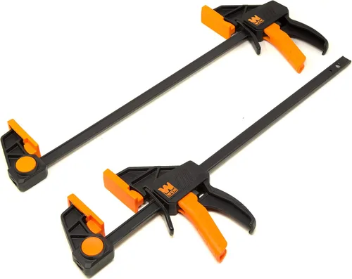Vista 7 de WEN CLR062 Abrazaderas y separadores de barra de acero resistente de 6 pulgadas con garganta de 2.3 pulgadas, paquete de cuatro