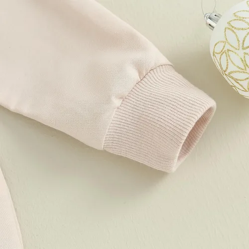 Vista 5 de Conjunto de sudadera de manga larga para bebé niño y niño, con letras de árbol de Navidad
