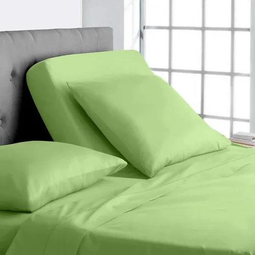Vista 23 de Base de cama ajustable – Juego de sábanas de cabeza dividida superior tamaño Queen – Sábanas de 100% algodón egipcio sólido color azul aguamarina