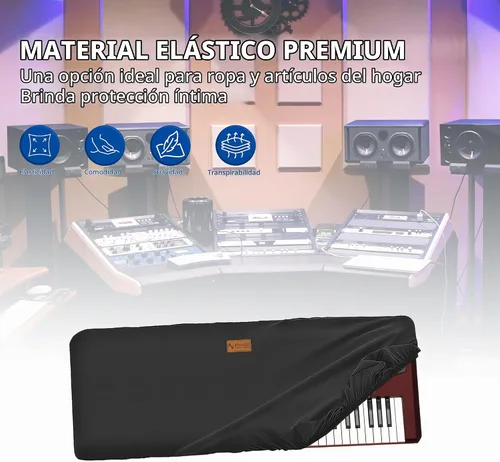 Vista 5 de Musiin Funda prémium para teclado de piano de 61 teclas compatible