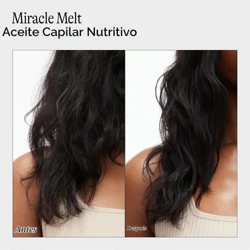 Vista 5 de Eva NYC - Aceite de absorción rápida para cabello y cuerpo – Aceite de coco + argán – Fórmula ligera sin residuos – Anti-encrespamiento para un