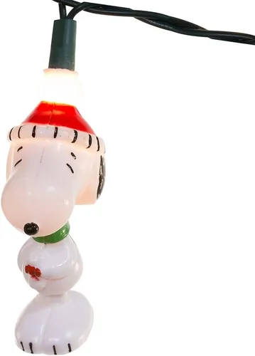 Vista 4 de Kurt Adler - Juego de luces Peanuts Snoopy de 11 pies y 10 luces