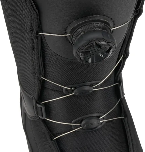 Vista 2 de 5th Element ST - Botas de snowboard con cordones y dial para hombre - Negro, compatibles con fijaciones de snowboard con correas - Forros ATOP Negro