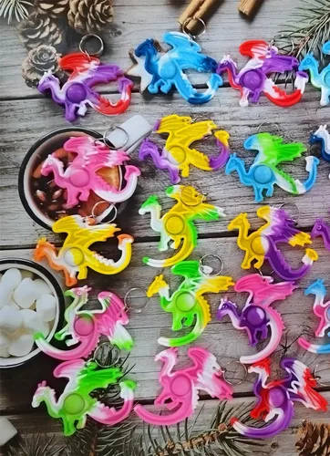 Vista 2 de Paquete de 12 juguetes divertidos de burbujas para niños, niños, aulas, estudiantes, regalos de profesores, regalos de fiesta de cumpleaños