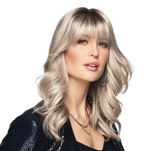 Vista 8 de Raquel Welch Chameleon Hair Topper Color R1 Negro Pelucas De Las Mujeres Sintético Monofilamento Base Clip En Bang Hairpiece Fringe