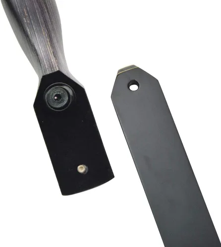 Vista 7 de Tiro con arco recurvo de 59.8 in de arco tradicional de caza de arco largo de madera 30 – 60 libras para la práctica de tiro, la competencia