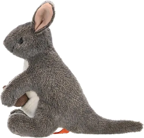 Vista 7 de Wild Republic Canguro con peluche Joey, animal de peluche, regalos para niños, peluches, de 8 pulgadas, 8 pulgadas, modelo: 10867