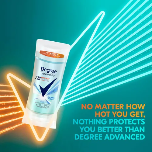Vista 4 de Degree Desodorante Antitranspirante Avanzado, paquete de 4, Protección contra Sudor y Olor por 72 Horas, Shower Clean, Antitranspirante para Mujeres