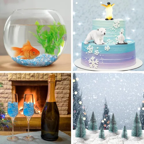 Vista 6 de Conjunto de proyectos escolares de animales polares, kit de suministros de diorama, juguetes de figurilla, modelo de proyecto de diorama, juguetes