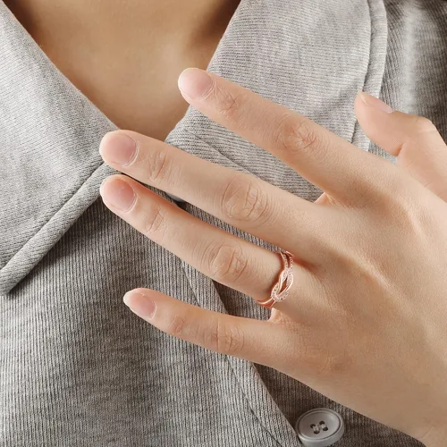 Vista 6 de Memgift Gifts for Women Mothers Day Gift from Daughter Best Friends Birthday Gifts for Nieces Granddaughters Love Knot Rings for Christmas