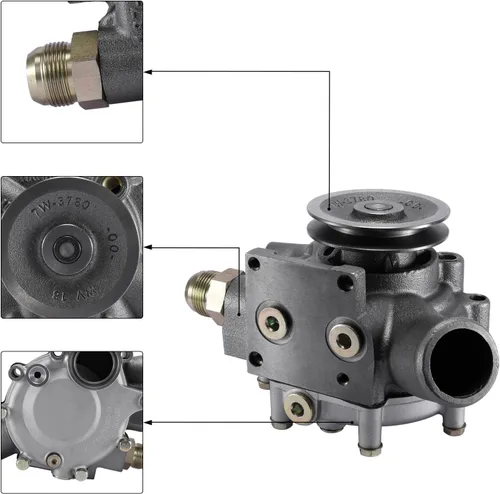 Vista 2 de AULINK Bomba de agua 4P3683 (cojinete de C & U) 9Y5250 para Caterpillar CAT 3116 3126 0R1015 0R3007 Chevy C60 C6500 T6500 T7500 Ford F650 F750 GMC