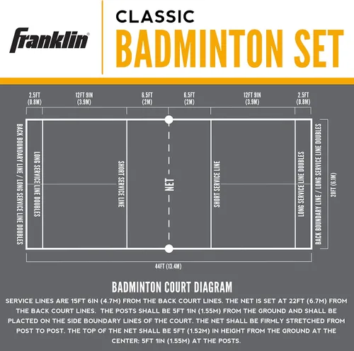 Vista 5 de Juego de bádminton Franklin Sports, talla única