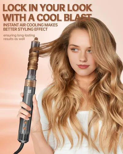 Vista 5 de webeauty - Cepillo secador de pelo, peinado profesional 5 en 1 de aire caliente, secador de pelo iónico negativo de alta velocidad, secado rápido