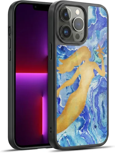 Vista 72 de Head Case Designs Officially Licensed Paul Brent Agate Mermaid Coastal Gel Armor Case [Military Grade Drop Protection] Compatible with Apple iPhone